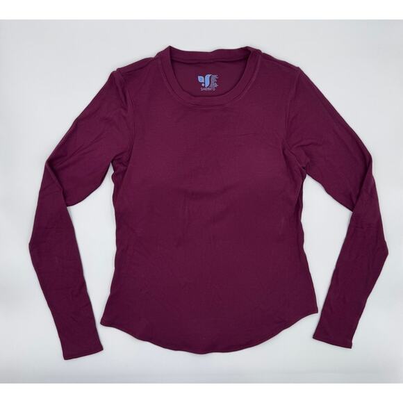 Aspen Long Sleeve Bra Top Small/Medium Dark Cherry - Picture 3 of 6